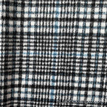 zachte plaid gemengd geweven jacquard wollen tweed -stof